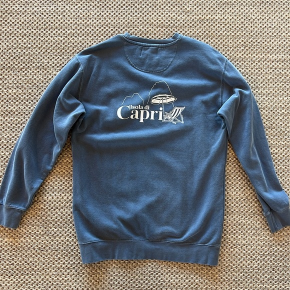 Guivre Capri Crewneck Blue Sweater size Large